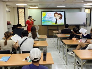 連碧鸞女士分享其來臺心路歷程。