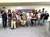 移民署桃園市服務站舉辦「認識印尼客家華僑文化－粄食DIY體驗活動」，邀請官美連女士(第一排右3)擔任講師。